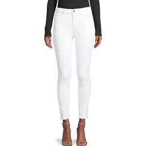 NWT $99 Jen7 7FAM Sculpting Mid-Rise Ankle Skinny Jeans 18 White Shaping Control